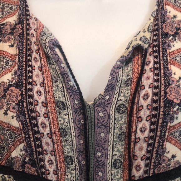 Knox Rose Boho Bell Sleeve Dress Extra Small - Picture 3 of 11